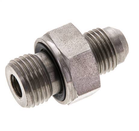 JIC Doppelnippel M16 X 1,5 x UNF 9/16''-18 Edelstahl FKM 275bar (3863.75psi)