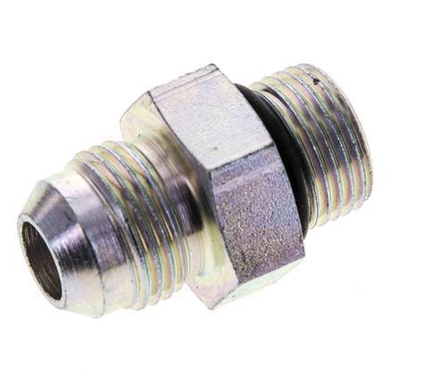 JIC Doppelnippel M18 X 1,5 x UNF 3/4''-16 Stahl NBR 275bar (3863.75psi)