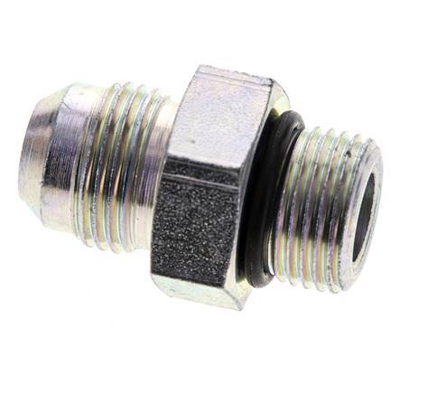 JIC Doppelnippel M18 X 1,5 x UNF 3/4''-16 Stahl NBR 275bar (3863.75psi)