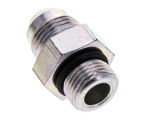 JIC Doppelnippel M18 X 1,5 x UNF 3/4''-16 Stahl NBR 275bar (3863.75psi)