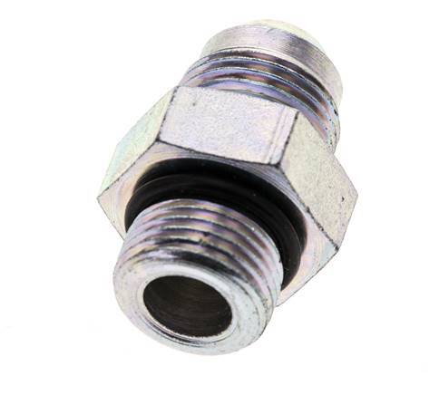 JIC Doppelnippel M18 X 1,5 x UNF 3/4''-16 Stahl NBR 275bar (3863.75psi)