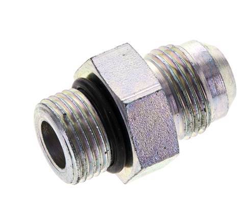 JIC Doppelnippel M18 X 1,5 x UNF 3/4''-16 Stahl NBR 275bar (3863.75psi)