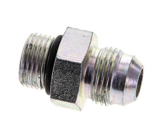 JIC Doppelnippel M18 X 1,5 x UNF 3/4''-16 Stahl NBR 275bar (3863.75psi)