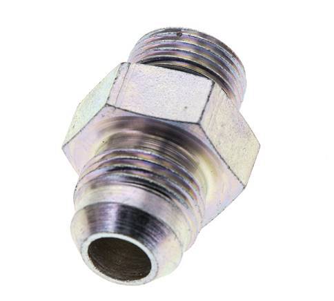 JIC Doppelnippel M18 X 1,5 x UNF 3/4''-16 Stahl NBR 275bar (3863.75psi)