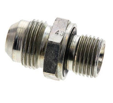 JIC Doppelnippel M16 X 1,5 x UNF 3/4''-16 Stahl NBR 275bar (3863.75psi)