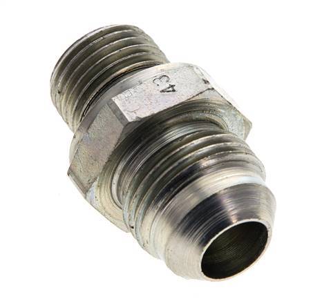 JIC Doppelnippel M16 X 1,5 x UNF 3/4''-16 Stahl NBR 275bar (3863.75psi)