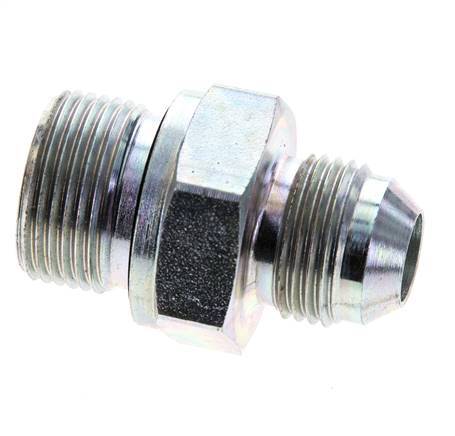 JIC Doppelnippel M22 X 1,5 x UNF 3/4''-16 Stahl NBR 275bar (3863.75psi)