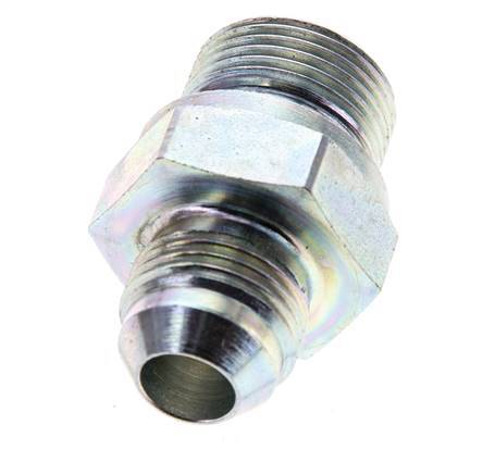 JIC Doppelnippel M22 X 1,5 x UNF 3/4''-16 Stahl NBR 275bar (3863.75psi)
