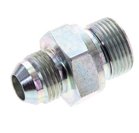 JIC Doppelnippel M22 X 1,5 x UNF 3/4''-16 Stahl NBR 275bar (3863.75psi)