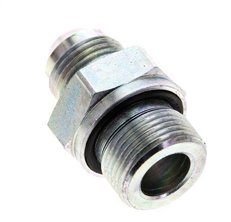 JIC Doppelnippel M22 X 1,5 x UNF 3/4''-16 Stahl NBR 275bar (3863.75psi)
