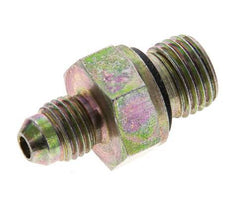JIC-Doppelnippel M14 X 1.5 x UNF 7/16''-20 Stahl NBR 310bar (4355.5psi)