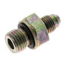 JIC-Doppelnippel M14 X 1.5 x UNF 7/16''-20 Stahl NBR 310bar (4355.5psi)