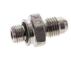 JIC Doppelnippel M10 X 1 x UNF 7/16''-20 Edelstahl FKM 310bar (4355.5psi)