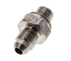 JIC Doppelnippel M10 X 1 x UNF 7/16''-20 Edelstahl FKM 310bar (4355.5psi)