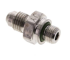 JIC Doppelnippel M10 X 1 x UNF 7/16''-20 Edelstahl FKM 310bar (4355.5psi)