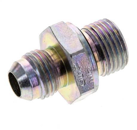 JIC-Doppelnippel M16 X 1,5 x UNF 9/16''-18 Stahl NBR 275bar (3863.75psi)