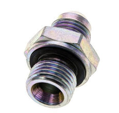 JIC-Doppelnippel M16 X 1,5 x UNF 9/16''-18 Stahl NBR 275bar (3863.75psi)