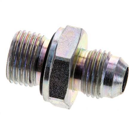 JIC-Doppelnippel M16 X 1,5 x UNF 9/16''-18 Stahl NBR 275bar (3863.75psi)