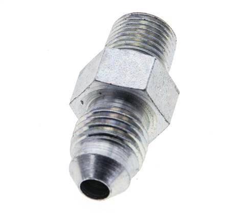 JIC Double Nipple UNF 7/16''-20 x 1/8'' NPT Steel 310bar (4355.5psi) [2 Pieces]