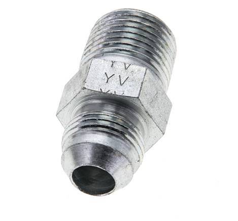 JIC Double Nipple UNF 3/4''-16 x 1/2'' NPT Steel 210bar (2950.5psi) [2 Pieces]