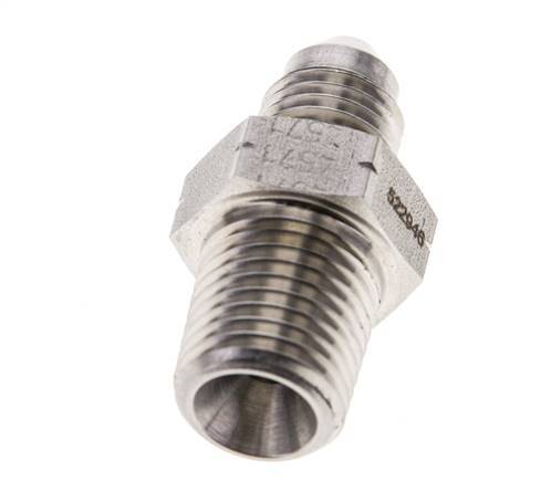 JIC Double Nipple UNF 7/16''-20 x 1/4'' NPT Stainless Steel 275bar (3863.75psi)