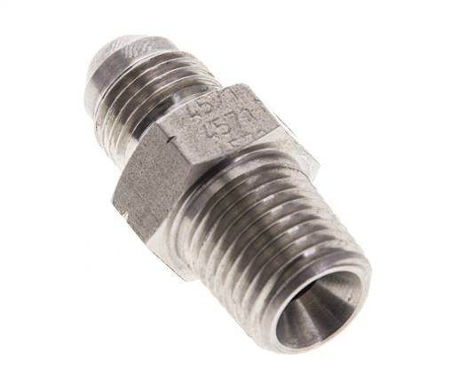 JIC Double Nipple UNF 1/2''-20 x 1/4'' NPT Stainless Steel 275bar (3863.75psi)