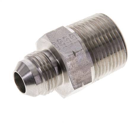 JIC Double Nipple UNF 3/4''-16 x 3/4'' NPT Stainless Steel 170bar (2388.5psi)