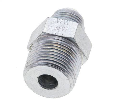 JIC Double Nipple UNF 3/4''-16 x 3/4'' NPT Steel 170bar (2388.5psi)