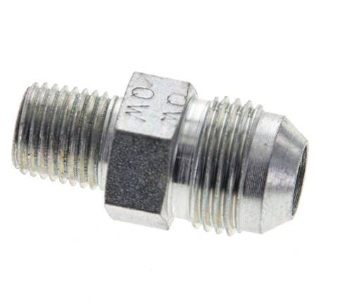 JIC Double Nipple UNF 3/4''-16 x 1/4'' NPT Steel 275bar (3863.75psi) [2 Pieces]