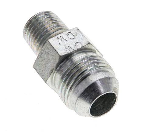 JIC Double Nipple UNF 3/4''-16 x 1/4'' NPT Steel 275bar (3863.75psi) [2 Pieces]