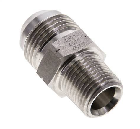JIC Double Nipple UN 1-1/16''-12 x 1/2'' NPT Stainless Steel 210bar (2950.5psi)