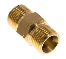 Doppelnippel G1/2'' Stecker x Stecker links Messing 16bar (224.8psi) 22mm Sechskant