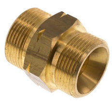 Doppelnippel G1 1/4'' männlich x männlich links Messing 16bar (224.8psi) 46mm Sechskant