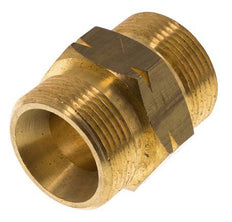 Doppelnippel G1 1/4'' männlich x männlich links Messing 16bar (224.8psi) 46mm Sechskant