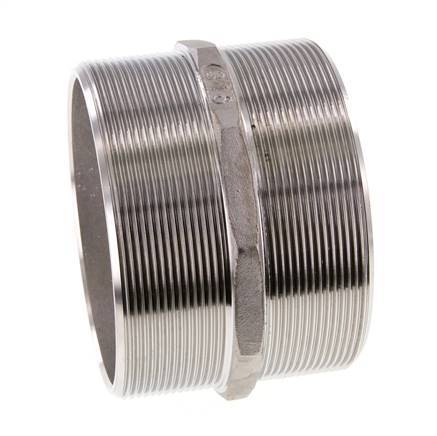 Doppelnippel G4'' Edelstahl Flachdichtung 16bar (224.8psi) 117mm Sechskant