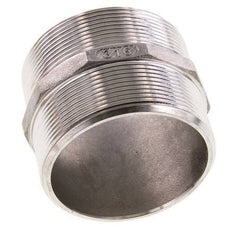 Doppelnippel G2 1/2'' Edelstahl Flachdichtung 16bar (224.8psi) 78mm Sechskant