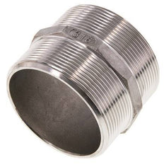 Doppelnippel G2 1/2'' Edelstahl Flachdichtung 16bar (224.8psi) 78mm Sechskant