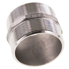 Doppelnippel G2 1/2'' Edelstahl Flachdichtung 16bar (224.8psi) 78mm Sechskant