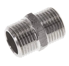 Doppelnippel G1/2'' Edelstahl Flachdichtung 16bar (224.8psi) 22mm Sechskant