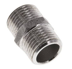 Doppelnippel G1/2'' Edelstahl Flachdichtung 16bar (224.8psi) 22mm Sechskant
