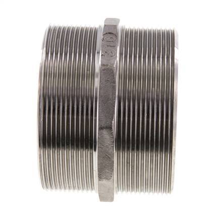 Doppelnippel G3'' Edelstahl Flachdichtung 16bar (224.8psi) 92mm Sechskant
