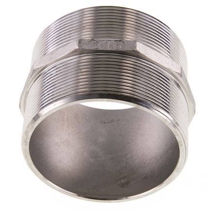 Doppelnippel G3'' Edelstahl Flachdichtung 16bar (224.8psi) 92mm Sechskant
