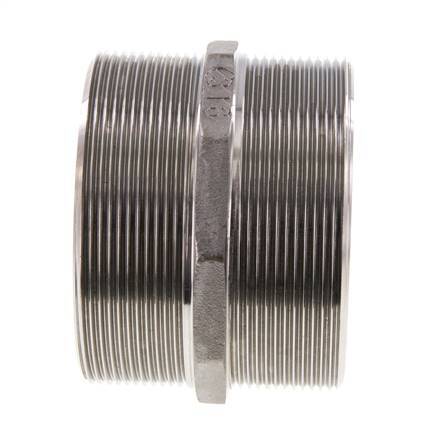 Doppelnippel G3'' Edelstahl Flachdichtung 16bar (224.8psi) 92mm Sechskant