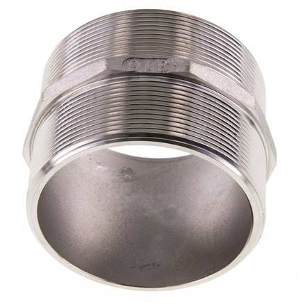 Doppelnippel G3'' Edelstahl Flachdichtung 16bar (224.8psi) 92mm Sechskant
