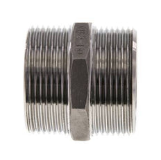 Doppelnippel G1 1/2'' Edelstahl Flachdichtung 16bar (224.8psi) 51mm Sechskant