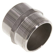 Doppelnippel G2'' Edelstahl Flachdichtung 16bar (224.8psi) 62mm Sechskant