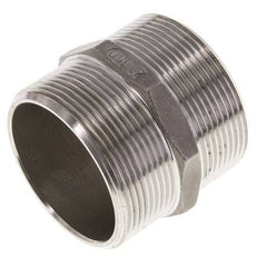 Doppelnippel G2'' Edelstahl Flachdichtung 16bar (224.8psi) 62mm Sechskant