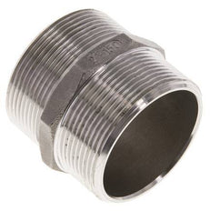 Doppelnippel G2'' Edelstahl Flachdichtung 16bar (224.8psi) 62mm Sechskant