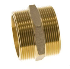 Doppelnippel G2'' Messing Flachdichtung 16bar (224.8psi) 60mm Sechskant
