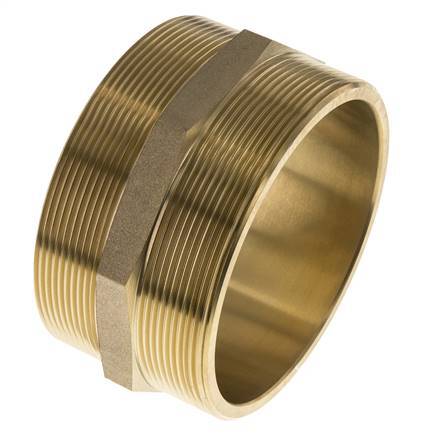Doppelnippel G4'' Messing Flachdichtung 16bar (224.8psi) 114mm Sechskant